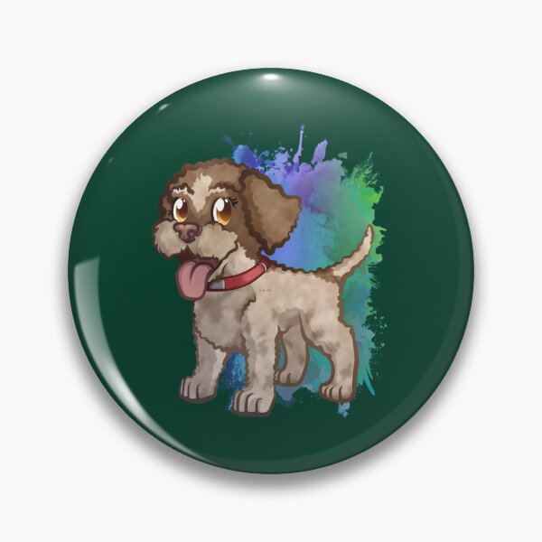 Item preview, Lagotto Romagnolo Puppy Dog (Truffle Dog) Patch w Ticking Active  designed and sold by TheBraedLuxury.