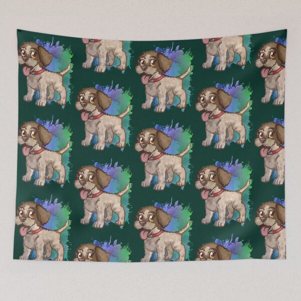 Item preview, Lagotto Romagnolo Puppy Dog (Truffle Dog) Patch w Ticking Active  designed and sold by TheBraedLuxury.