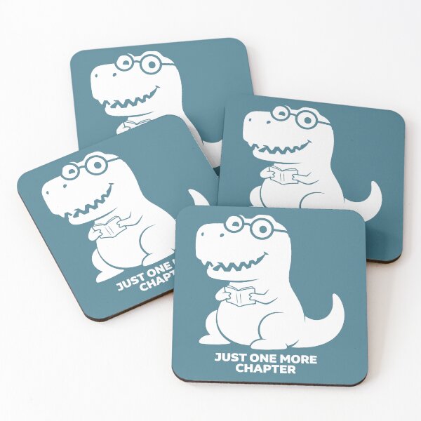 Item preview, Cute Bookworm T-Rex Reading - Just One More Chapter  designed and sold by CaptainSeal.