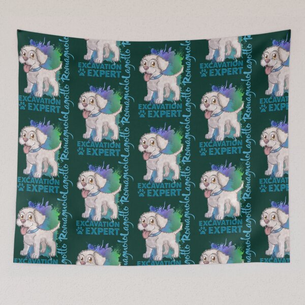 Item preview, Lagotto Romagnolo Puppy Dog (Truffle Dog) White Active  (1) designed and sold by TheBraedLuxury.