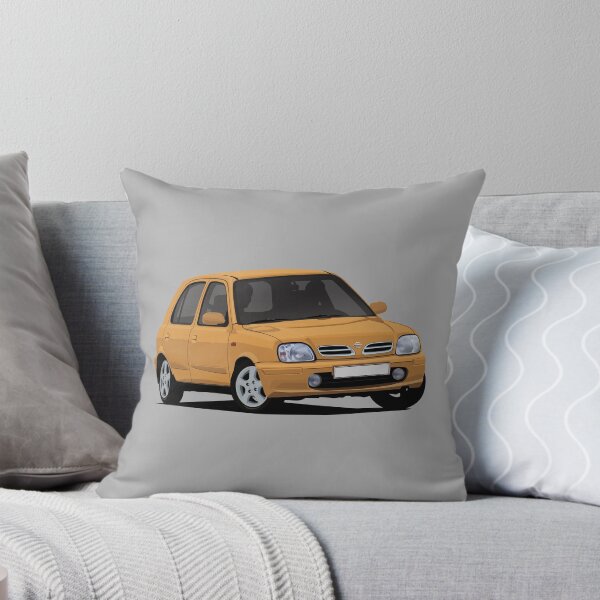 Aperçu de l'œuvre Nissan Micra K11C orange en virage créée et vendue par knappidesign.