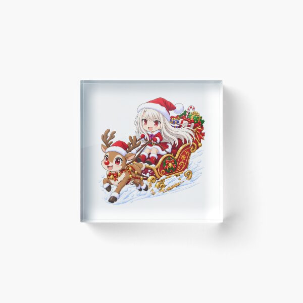 Item preview, Illyasviel von Einzbern Fate Stay Night Christmas Reindeer Sleigh designed and sold by mildaclairmo.