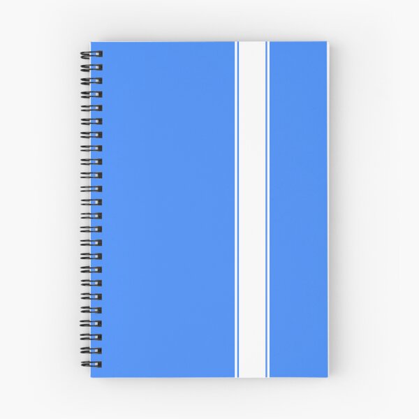 Item preview, Racing Stripe - White on Sky Blue designed and sold by ubiquitoid.