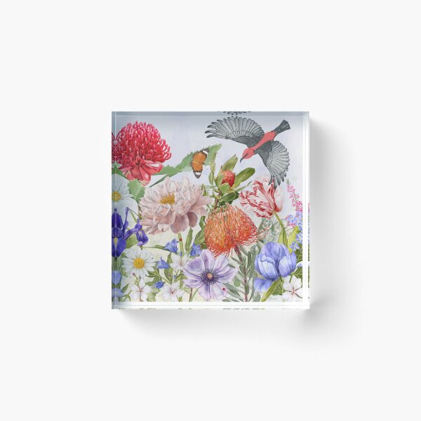 Item preview, Australian Waratah Garden Watercolour Flowers designed and sold by GabrielleStudio.