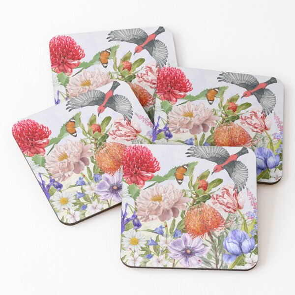 Item preview, Australian Waratah Garden Watercolour Flowers designed and sold by GabrielleStudio.