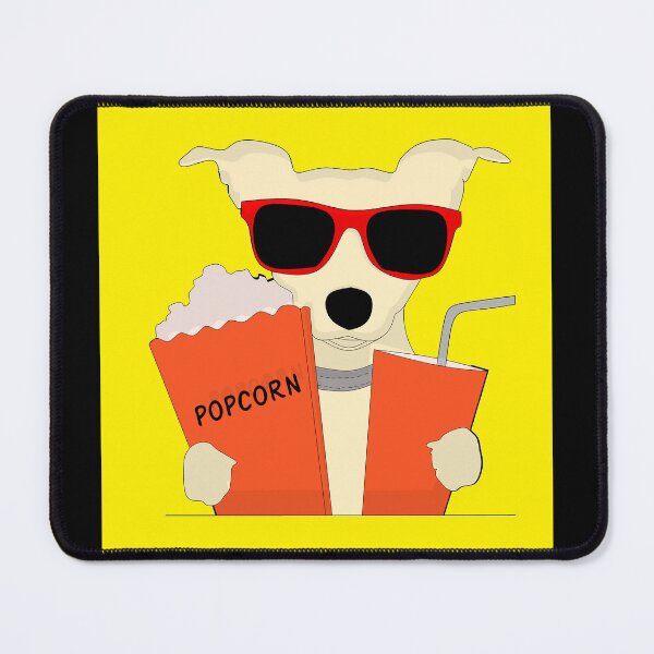 Item preview, Dog, glasses, drink, popcorn, dog with glasses designed and sold by Jhonnyyy.