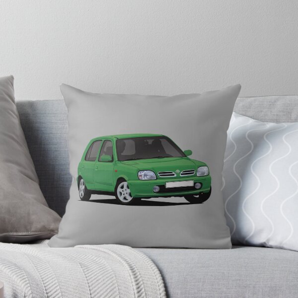 Aperçu de l'œuvre Nissan Micra verte / March K11 en virage créée et vendue par knappidesign.
