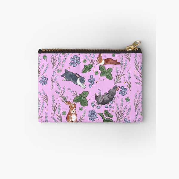 Item preview, Playful Little Bunnies with Lavender Flowers designed and sold by Merli7.