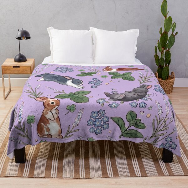 Item preview, Conejitos Juguetones con Flores de Lavanda designed and sold by Merli7.
