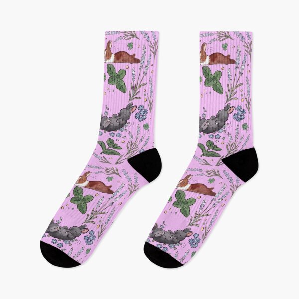 Item preview, Conejitos Juguetones con Flores de Lavanda designed and sold by Merli7.
