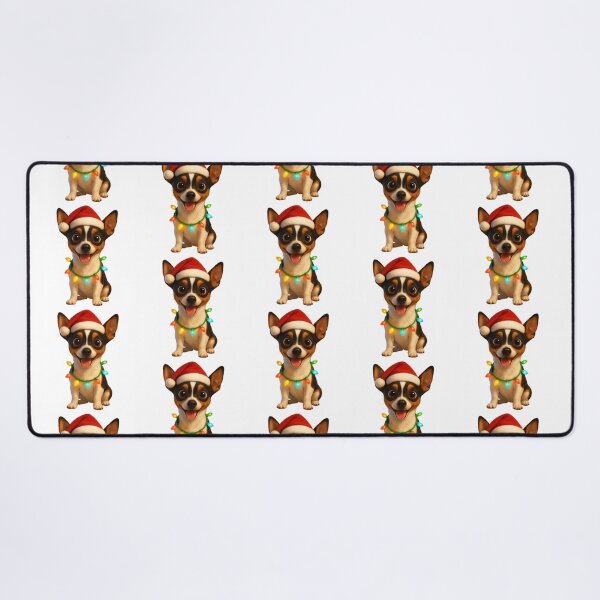Item preview, Happy Toy Fox Terrier Dog Christmas designed and sold by Sillytoe.