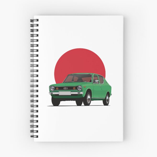 Item preview, Datsun 100A Cherry in E10 Green with Rising Sun designed and sold by knappidesign.