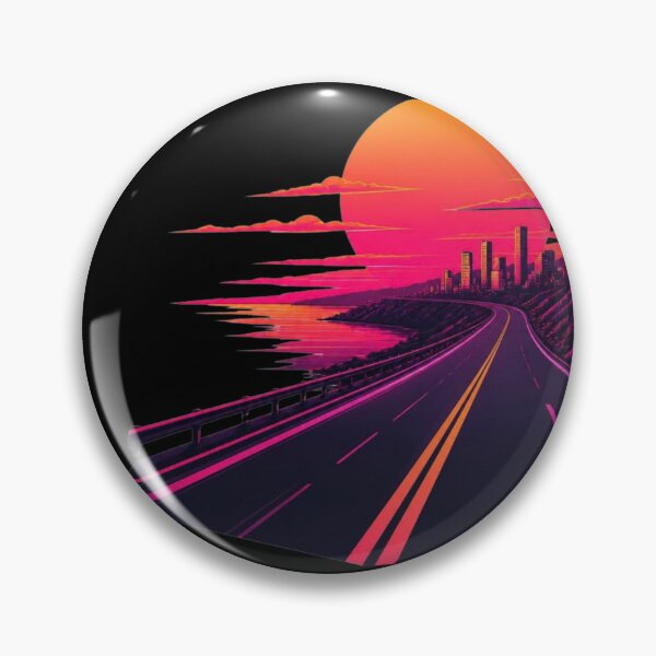 Artikelvorschau, Cyberpunk Retro Sunset Highway Minimalist Streetwear entworfen und verkauft von LazyDayzCo.