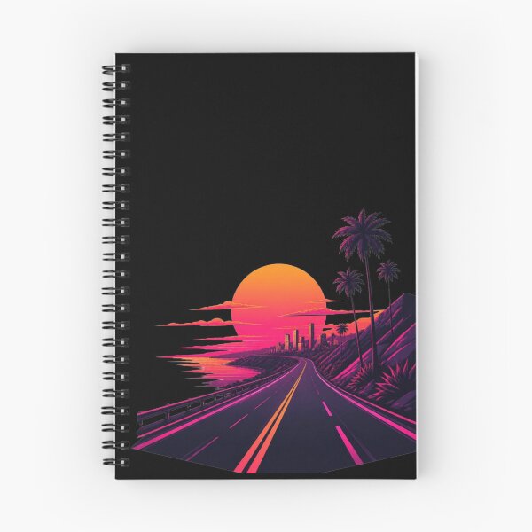 Item preview, Cyberpunk Retro Sunset Highway Minimalist Streetwear designed and sold by LazyDayzCo.
