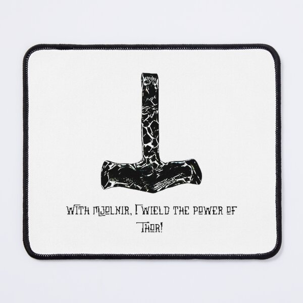 Aperçu de l'œuvre Illustration du marteau de Thor Mjolnir, symbole de puissance et de force. créée et vendue par ZoomsYT.