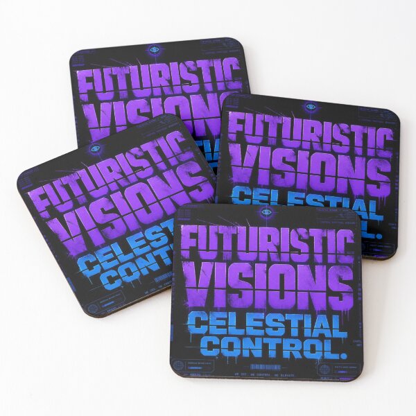 Item preview, Futuristic Visions Celestial Control Cyberpunk Poster designed and sold by Lespribos .