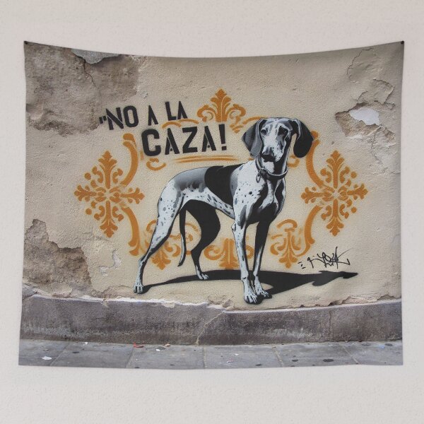 Item preview, GALOGO - Street Variations - No a la caza_05 designed and sold by GALOGO – Art for Sighthounds & Animal Welfare.