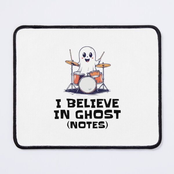 Item preview, A Ghost playing the drums - I believe in ghost (notes) designed and sold by I-dsgn.