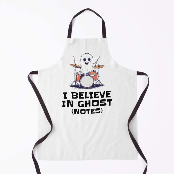 Item preview, A Ghost playing the drums - I believe in ghost (notes) designed and sold by I-dsgn.