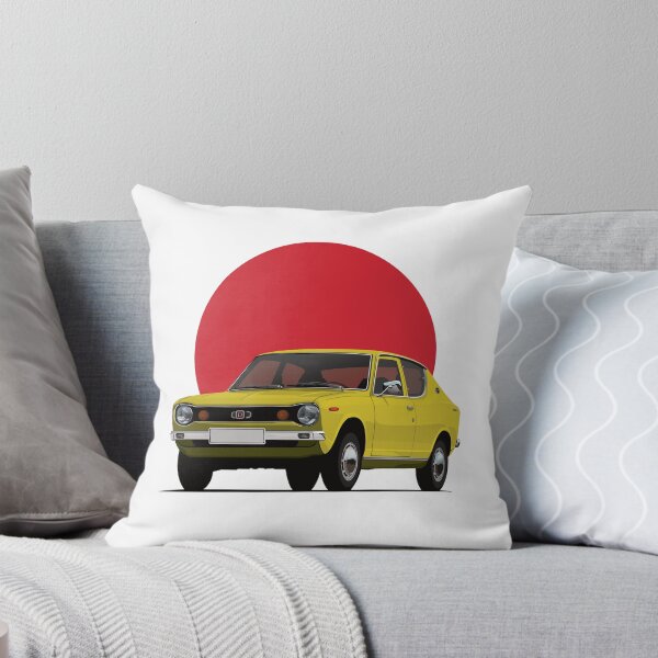 Item preview, Datsun 100A Cherry in Yellow with Rising Sun designed and sold by knappidesign.