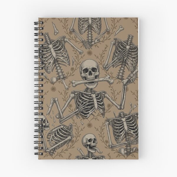 Item preview, Vintage Sepia Skeleton Pattern designed and sold by cabuks.