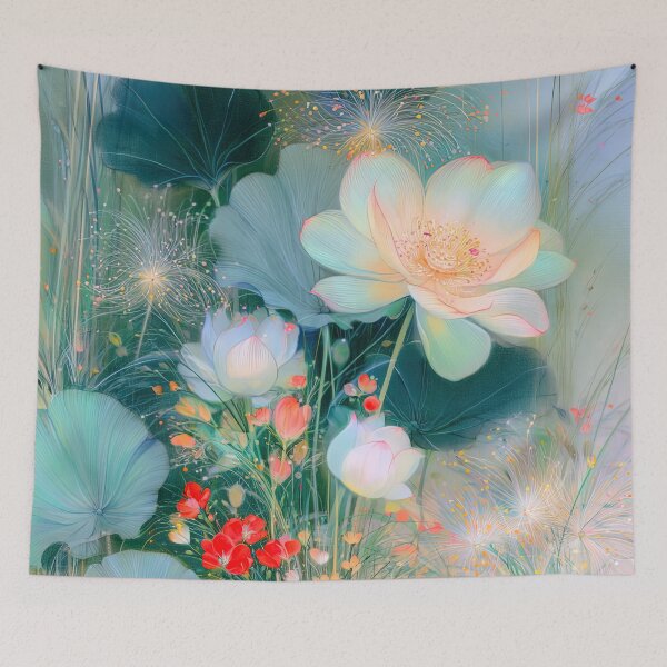 Item preview, Luminous Water Lily Haven designed and sold by bloorose.