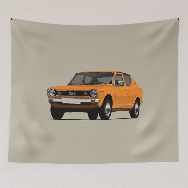 Item preview, Datsun 100A Cherry E10 in Orange designed and sold by knappidesign.