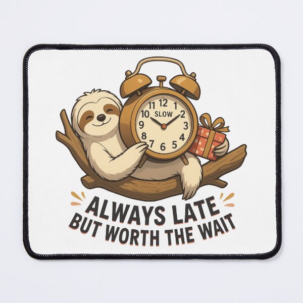 Item preview, Always Late But Worth The Wait Funny Sloth designed and sold by Aelmajaoui.