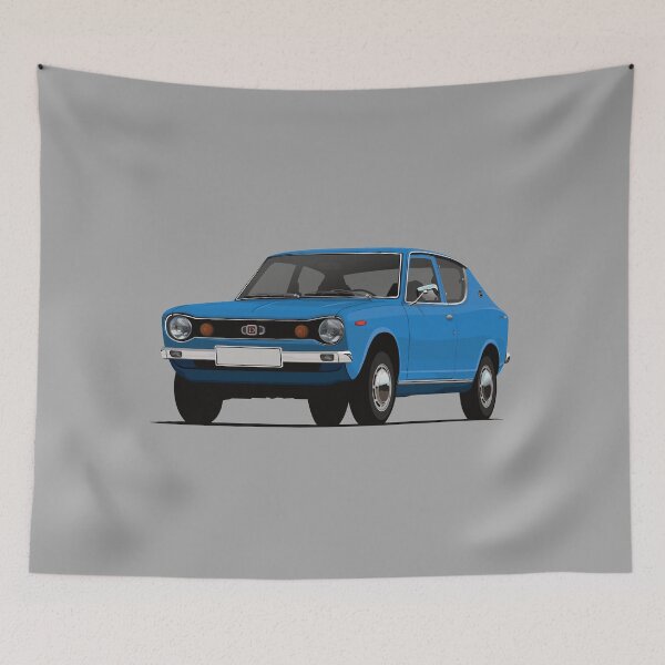 Item preview, Blue Datsun 100A Cherry - Classic Japanese Supermini designed and sold by knappidesign.