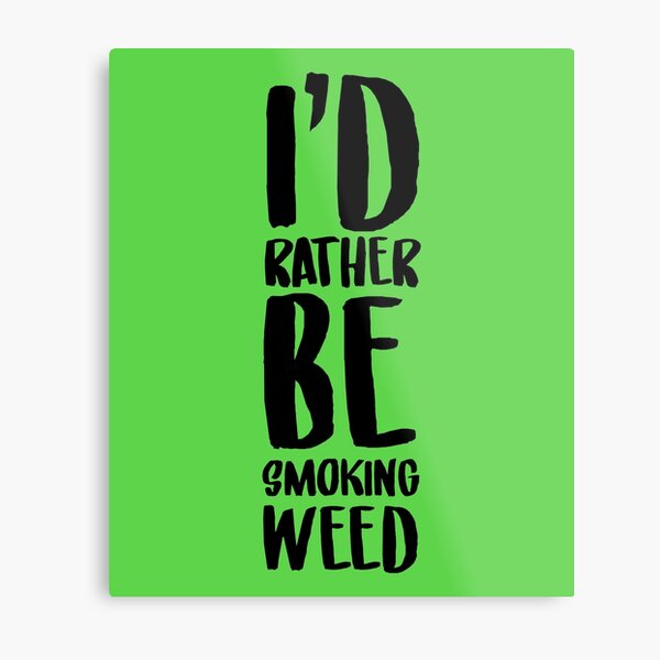SMOKING Metal Print