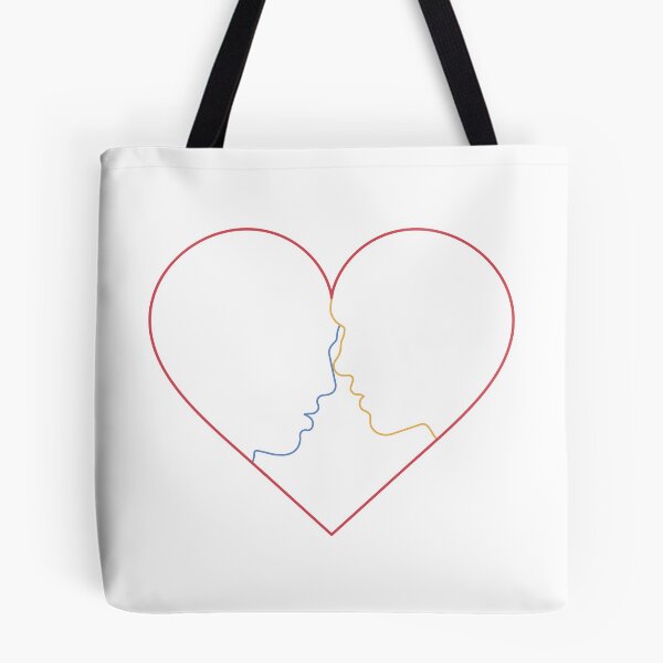 Item preview, Hollanov Heart Line Art (pink, yellow, and blue on white background) designed and sold by Elisa's Graph(ic) Designs.