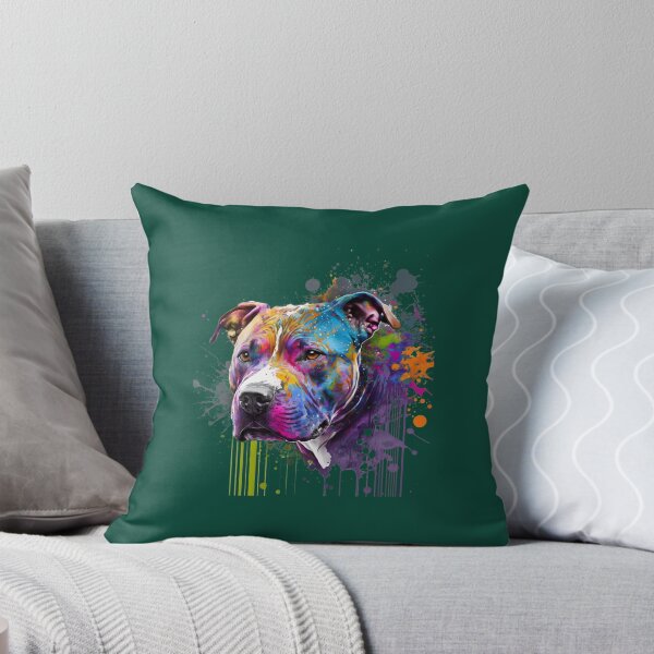Item preview, American stafford shire colorful pop art design designed and sold by DecorHomeGifts.