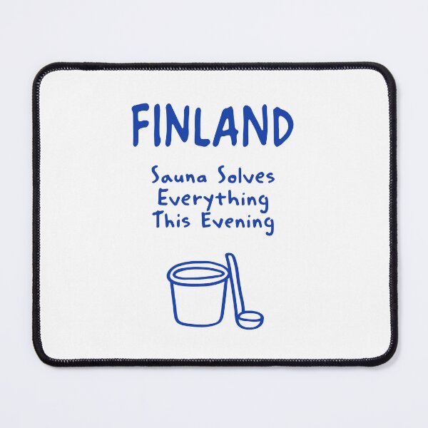 Item preview, Finland Sauna Solves Everything This Evening Funny Finnish Sauna Quote Gift designed and sold by MarkedArtPrints.