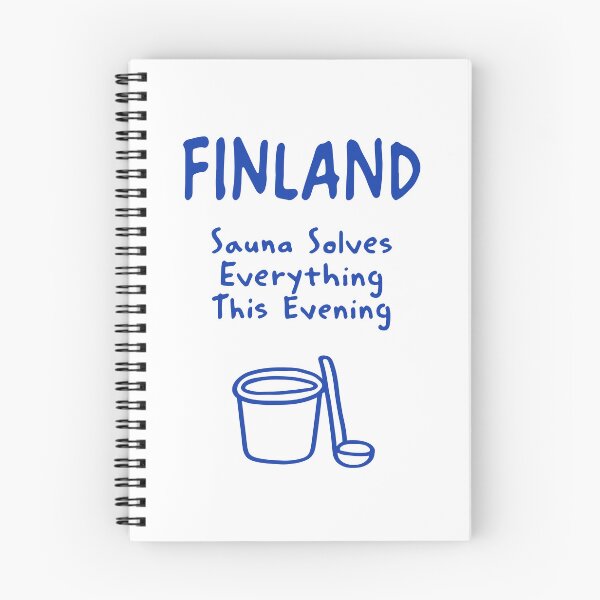 Item preview, Finland Sauna Solves Everything This Evening Funny Finnish Sauna Quote Gift designed and sold by MarkedArtPrints.
