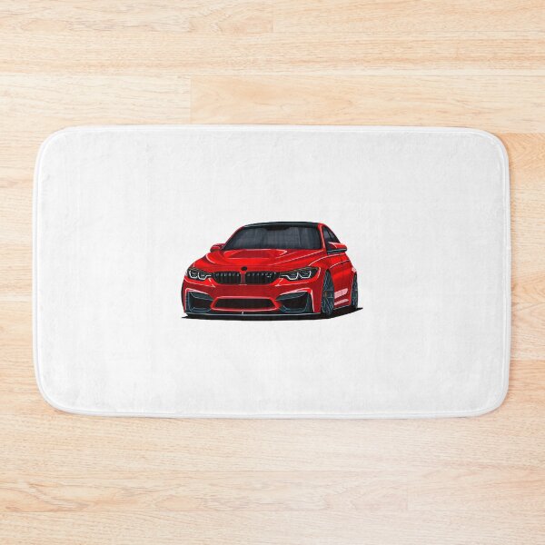 Item preview, Legendary Red Modified Sports Sedan Car Front Drawing Illustration designed and sold by MO7ABIB.