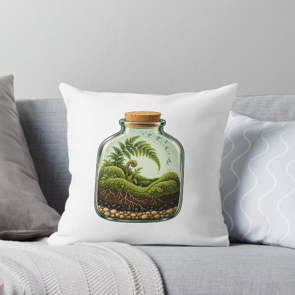 Item preview, Closed Moss Terrarium With Curling Ferns designed and sold by NeonMystic.