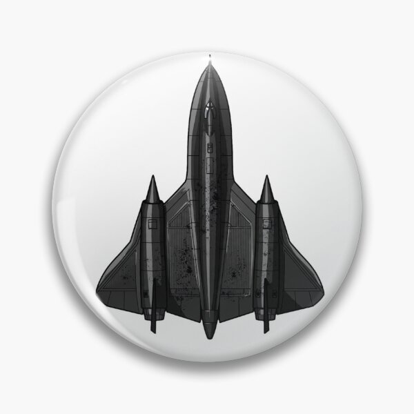 Item preview, SR-71 Blackbird Top View Black Spy Plane Aviation Pilot Gift designed and sold by IRON WINGS /USAF.