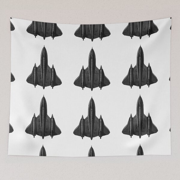 Item preview, SR-71 Blackbird Top View Black Spy Plane Aviation Pilot Gift designed and sold by IRON WINGS /USAF.