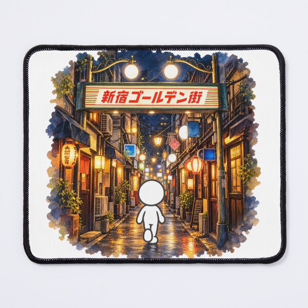Item preview, Shinjuku Golden Gai Tokyo Nightlife - Retro Alleyway Bar Hopping Pictogram designed and sold by japan-picto.