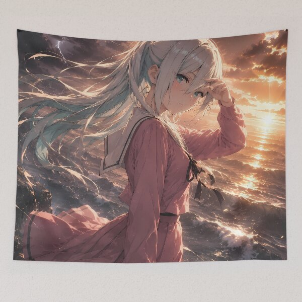 Item preview, Subaru Hoshina Fragrant Flower Dignity Stormy Ocean Sunset designed and sold by mildaclairmo.