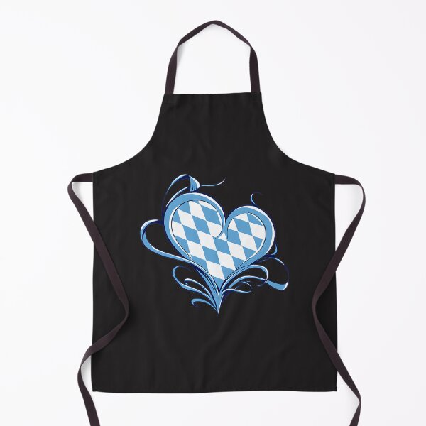 Item preview, Bavarian Flag Heart Design with Blue and White Diamond Pattern designed and sold by MO7ABIB.