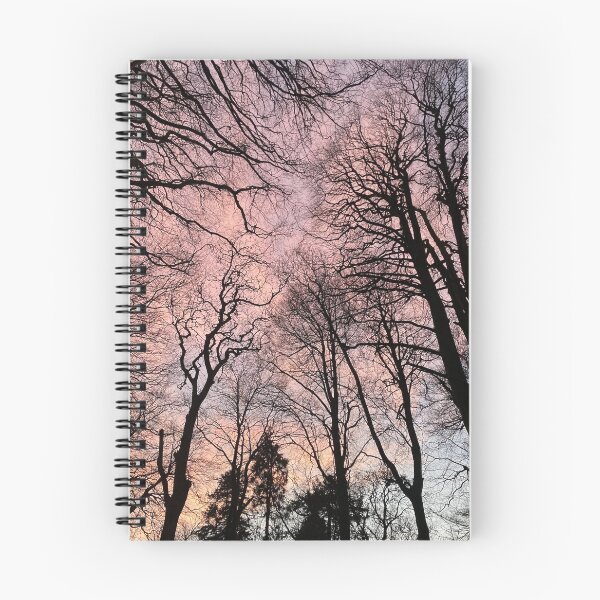 Item preview, Pink Sunset Silhouette Winter Trees Nature designed and sold by Stonish.