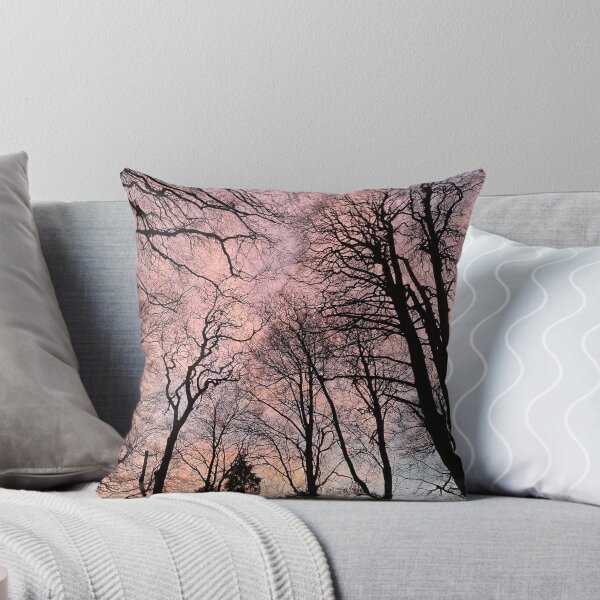 Item preview, Pink Sunset Silhouette Winter Trees Nature designed and sold by Stonish.