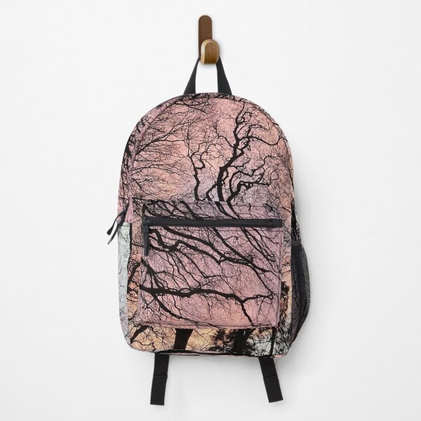 Item preview, Pink Sunset Silhouette Winter Trees Nature designed and sold by Stonish.