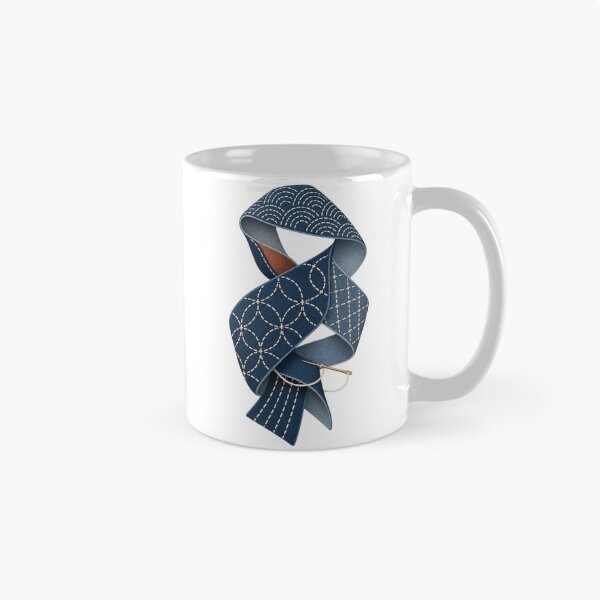 Item preview, Indigo Sashiko Sampler Textile Ribbon designed and sold by NeonMystic.