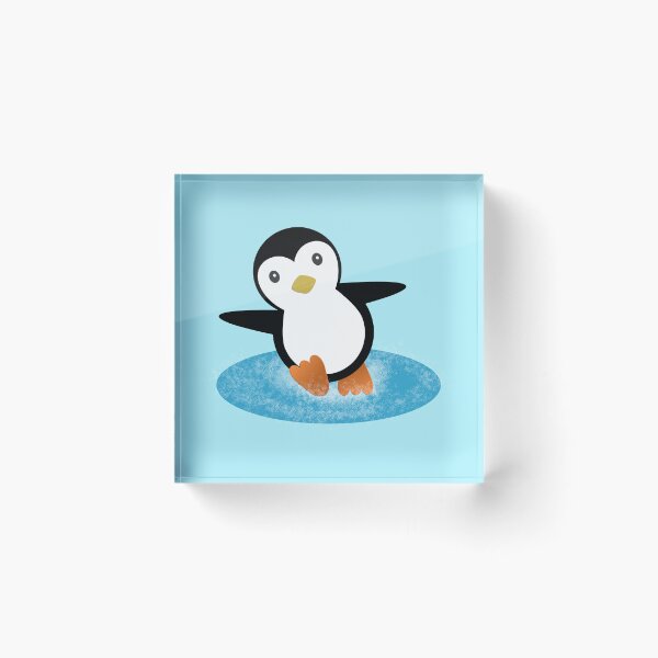 Artikelvorschau, Ein wunderschöner Pinguin läuft Schlittschuh im Schnee entworfen und verkauft von expresiones8.