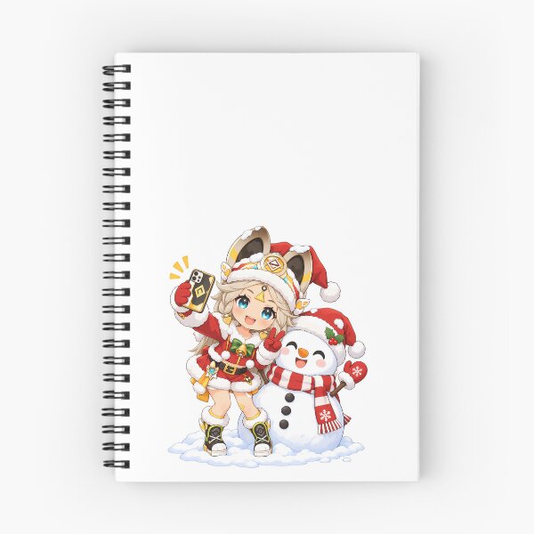 Item preview, Kachina Genshin Impact Christmas Selfie With Snowman designed and sold by mildaclairmo.