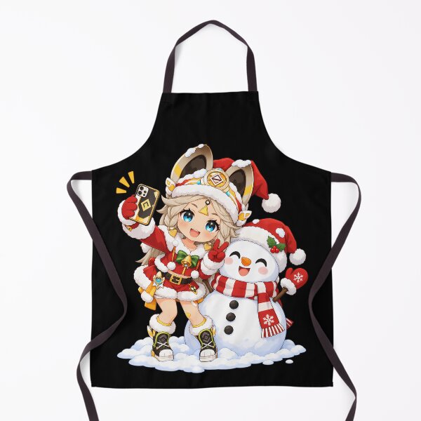 Item preview, Kachina Genshin Impact Christmas Selfie With Snowman designed and sold by mildaclairmo.
