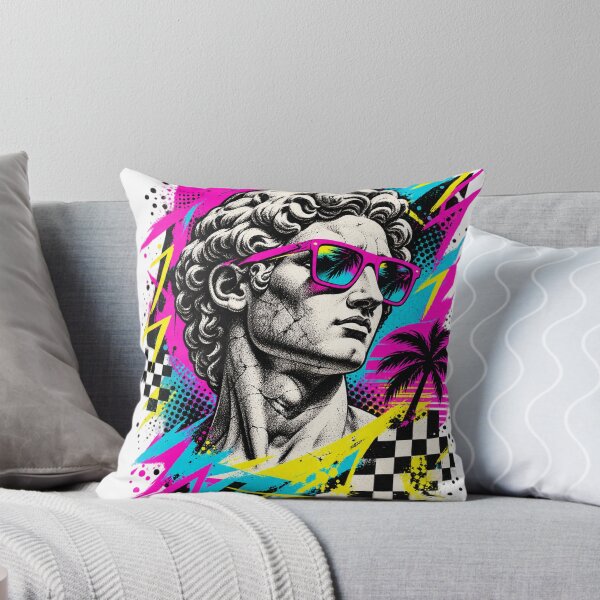Item preview, Classical Marble Bust with Neon Sunglasses designed and sold by MNAThreads.