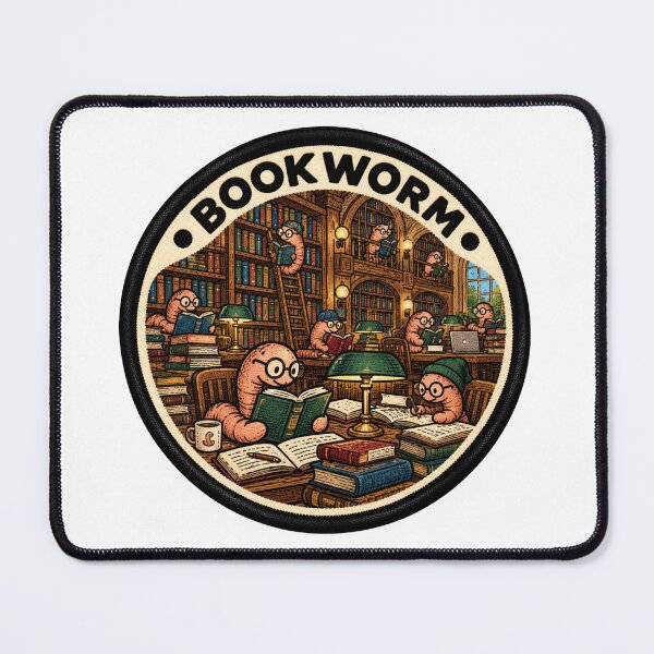 Artikelvorschau, Bücherwurm entworfen und verkauft von RowanBrind.